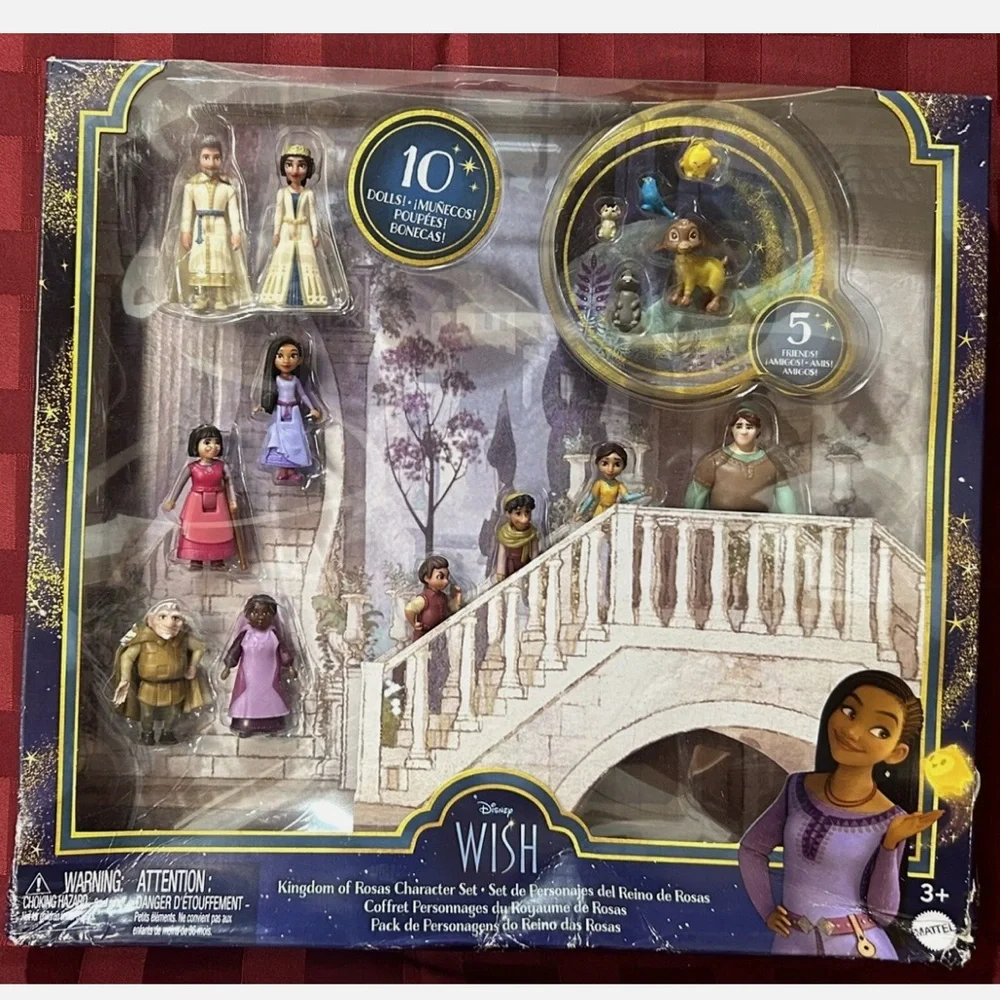 Disney Wish “Kingdom of Roses Character -  10 Piece Play-set Action Figures